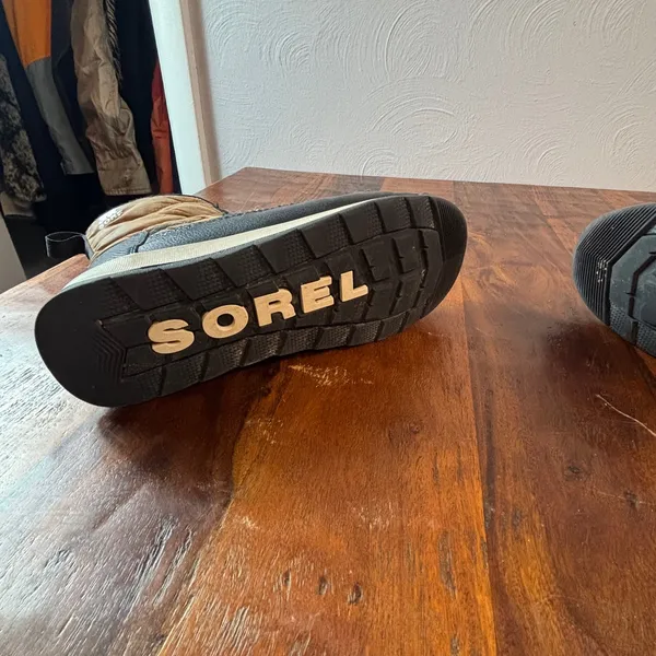 Sorel Whitney II Short Lace Boots Elk Black Waterproof Insulated US 6 NY3903-287 - Image 4