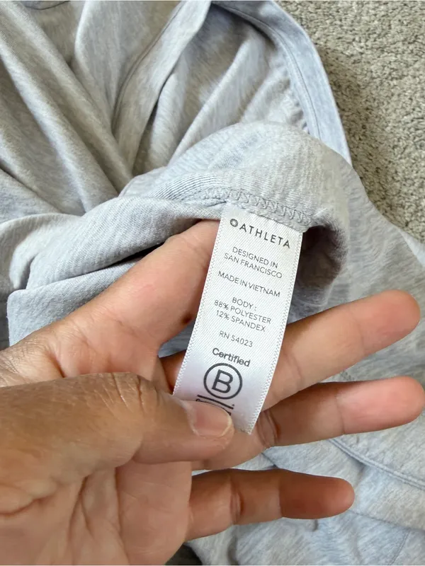 Athleta Women’s Uptempo Top Shirt Longsleeve Cozy in Gray S - Image 9