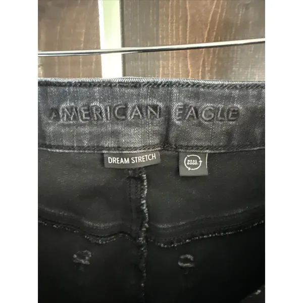 American Eagle High Rise Dream Stretch Black Jeggings Womens Size 10 Regular‎ - Image 5