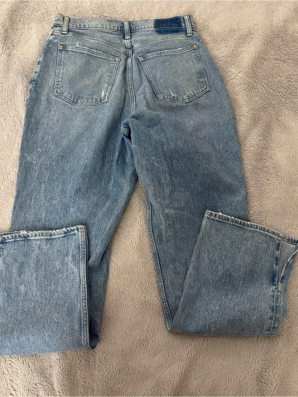Abercrombie Curve Love Split Hem 90s Straight Ultra High Rise - Image 4