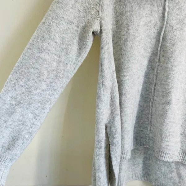 Anthropologie Kaisley Alpaca Blend Oversized Cowl Neck Sweater Grey size M - Image 5