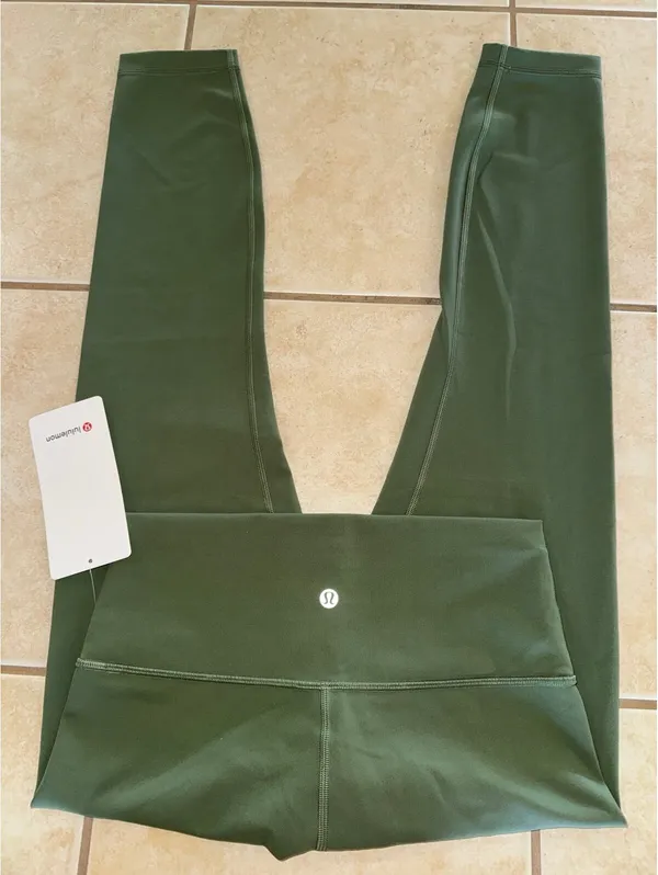 Lululemon Wunder Train High Rise 25” Green Twill Size 8 NWT - Image 2