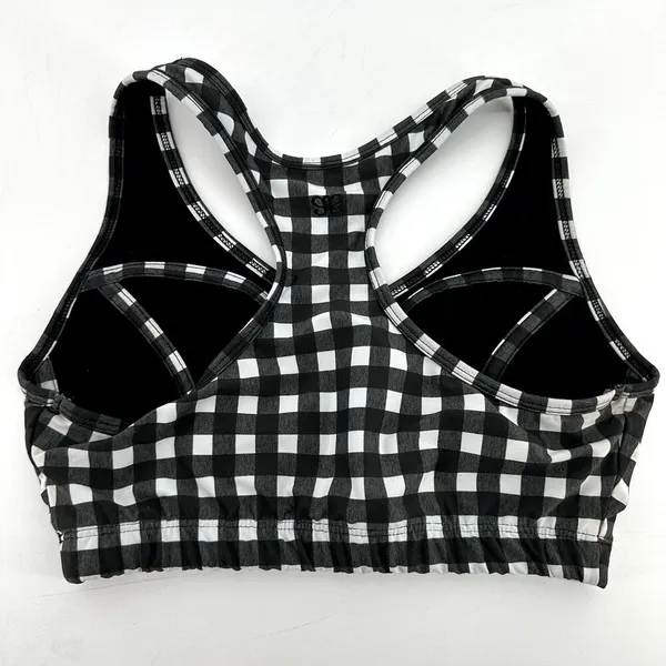 Albion Lift Bra Stride 7/8 Legging Set Gingham Pocket Racerback Black White XS - Image 5