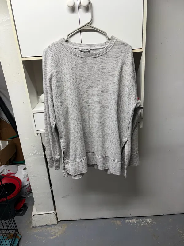 Aerie Crewneck Sweatshirt Grey Oversized - Image 2