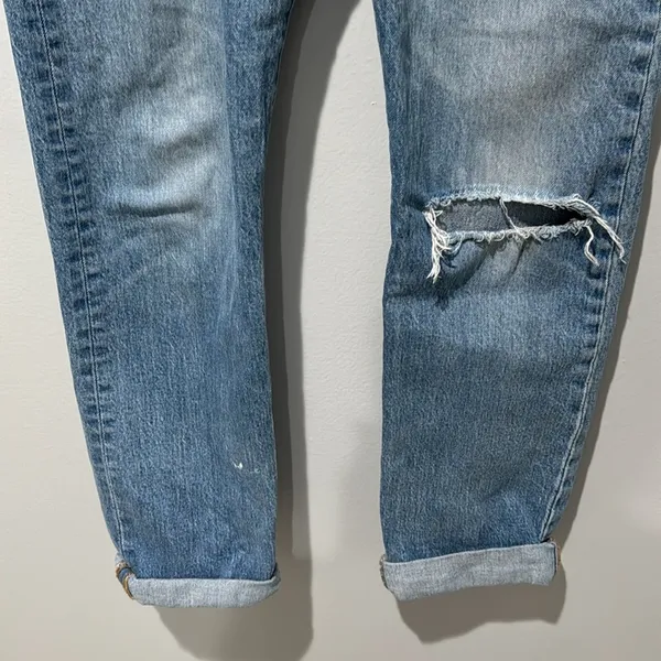 Levi's 501 Original Fit Stretch Women’s Jeans Straight Fit High Rise button Fly - Image 5