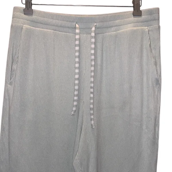 Land’s End Women's Light Green Ribbed Intimate Set Robe & Pants Pajama - Image 6