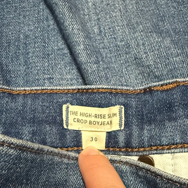 Madewell high rise slim crop boy jeans - 30 - Image 3