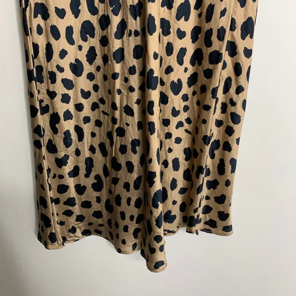Realisation The Naomi Wild Things Skirt in Tan and Black Small Leopard Womens XS - Image 9
