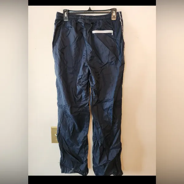 Y2k Nike womens navy blue windbreaker pants size womens medium - Image 4