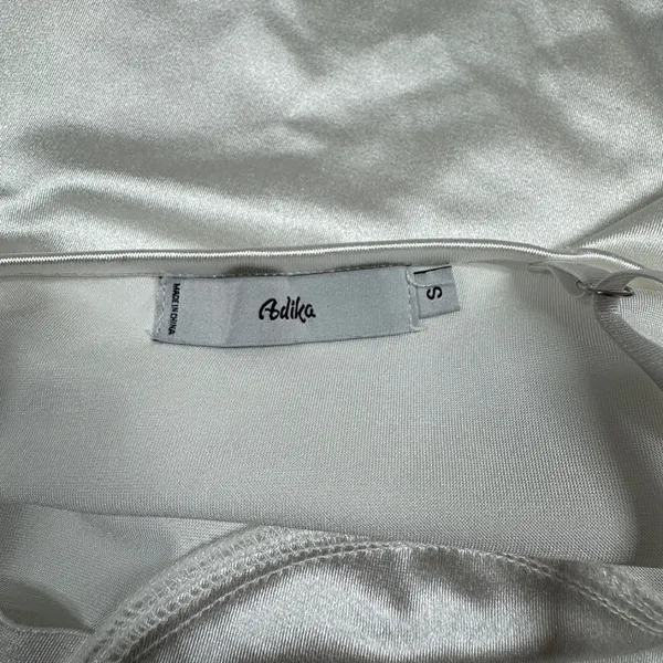 ADIKA White‎ Satin Bodysuit - Size S. - Image 4