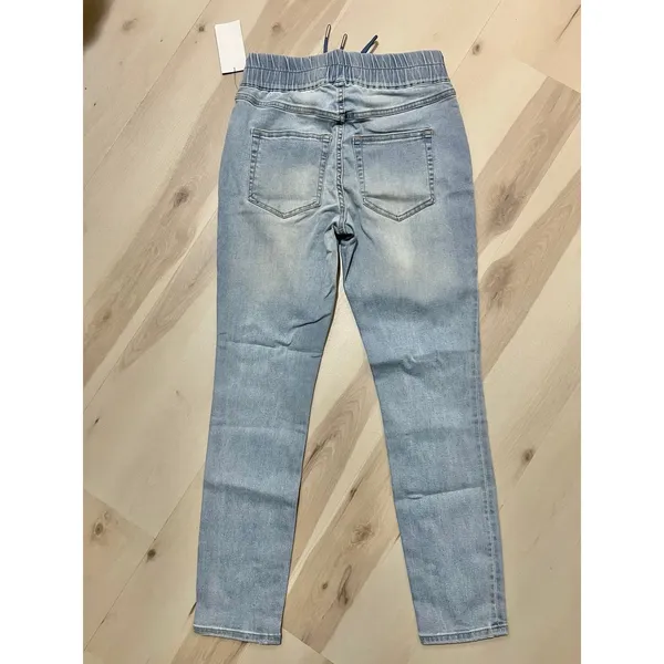 Juicy Couture NWT Women Size 4 Light Blue Hollywood Skinny Elastic Pull On Jeans - Image 6