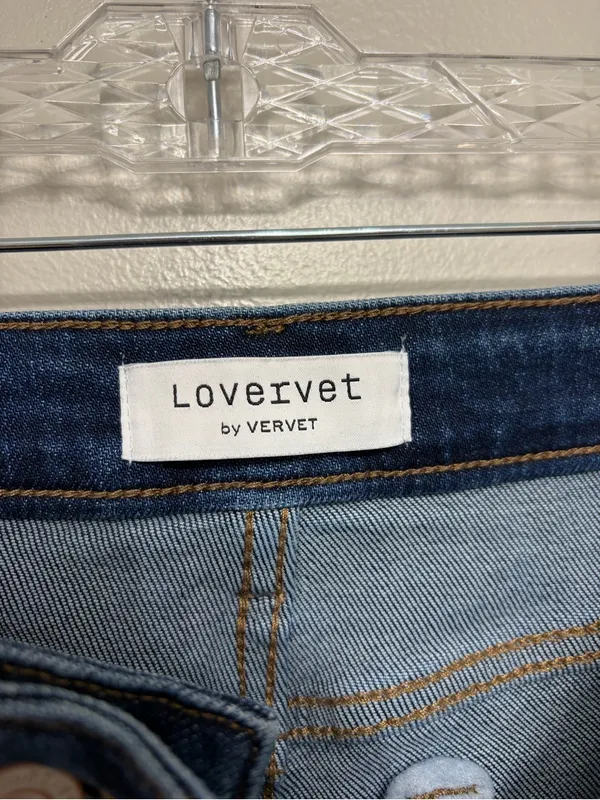 Lovervet by Vervet Mid Rise Double Cuffed Hem Barrel Leg Jeans - Size 29 - Image 5