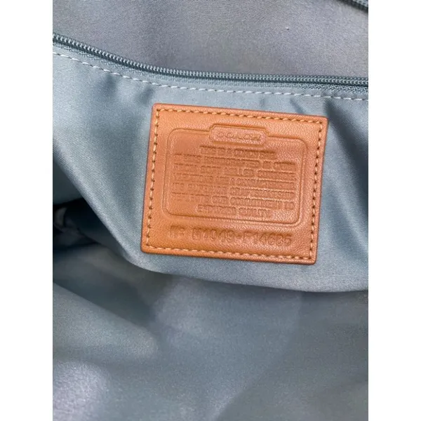 Coach Leather Medium Size White Brown Shoulder Bag - Image 10