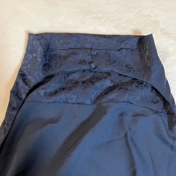 NEW Lulus Simply a Stunner Navy Jacquard Cowl Backless Mini Dress Size S Party - Image 8