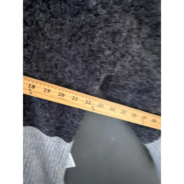 Michael Kors Womens Mock Neck Colorblock High Low‎ Knit Sweater Gray XL - Image 7