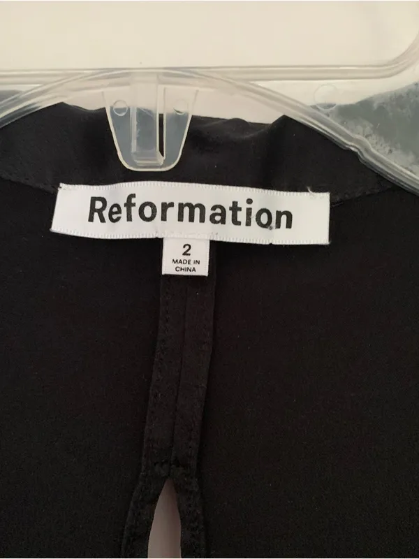 Reformation Alaine 100% Silk Dress - Image 5