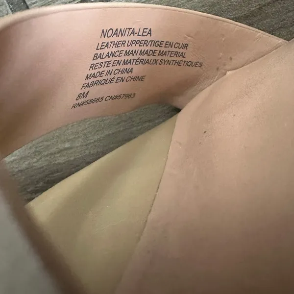 Nordstrom nude platform block heels size 8 - Image 8