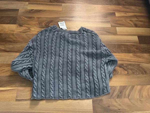Sincerely Jules Blue cropped sweater - Image 3