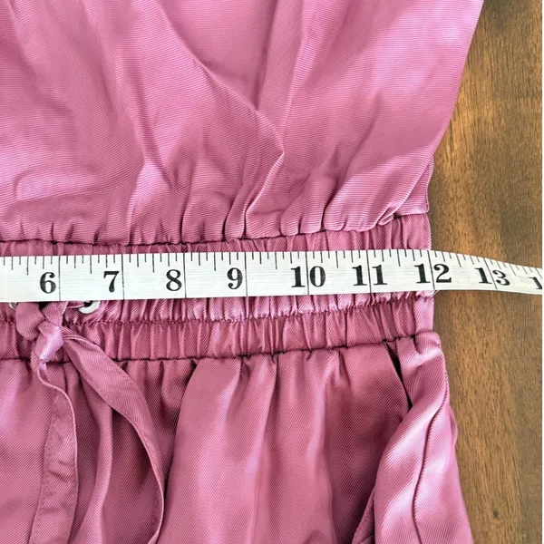 Cinq‎ a Sept Finnley Pink Satin Sleeveless Jogger Jumpsuit Small Tous Les Jours - Image 11