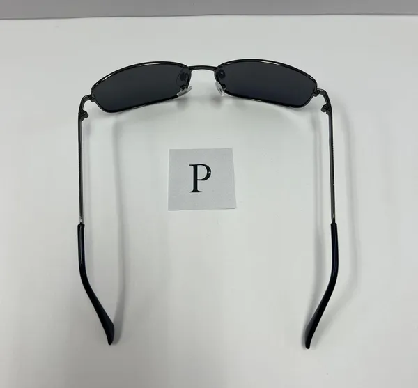 Aviator Sunglasses / gray metal square aviator sunglasses - Image 4