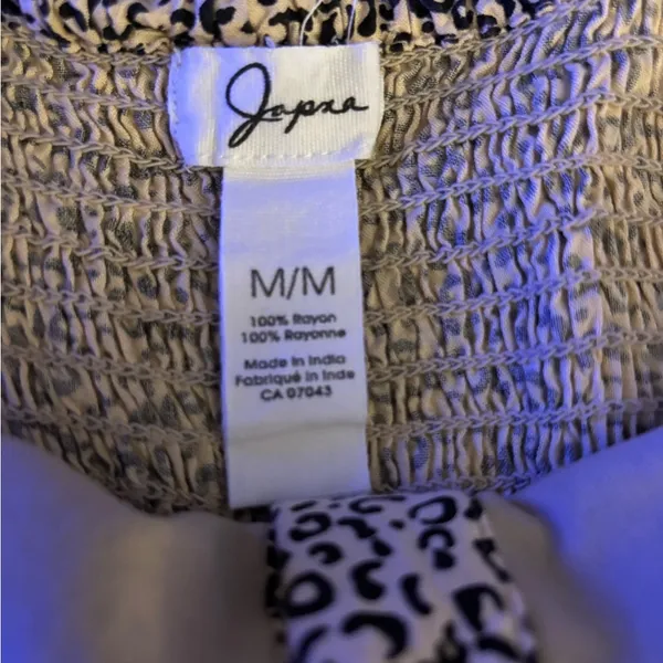Japna Black and Cream Spaghetti Strap Mini Dress Size M - Image 13