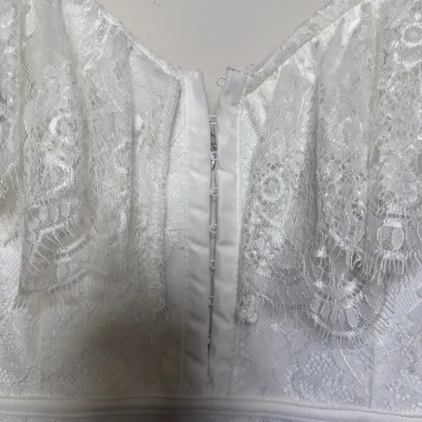 NEW Lulus Women No introduction Needed‎ Dress XS White Lace Party Event Bodycon - Image 3