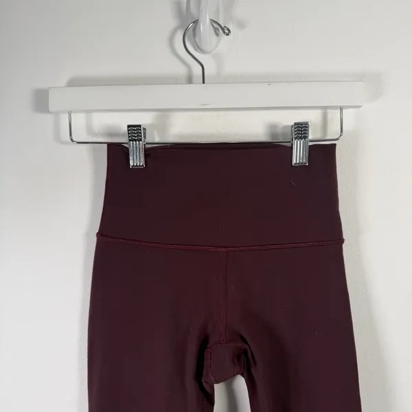 Lululemon Wunder Under Hi-Rise 7/8 Tight Nulux 25" Leggings Arctic Plum Womens 2 - Image 4