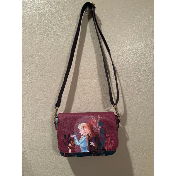 NWOT Disney Parks Frozen 2 Anna and Elsa Fleur design Crossbody Bag - Image 2
