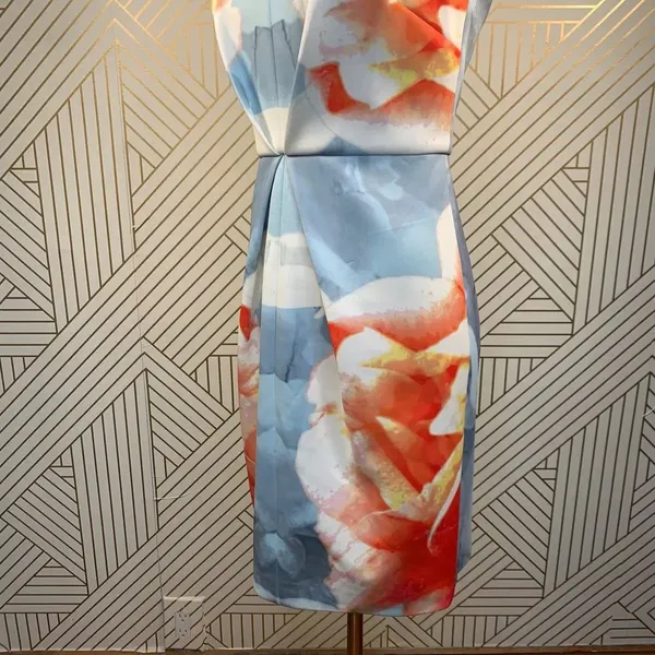 Keepsake‎ the Label Blue Graphic Floral Scuba Dress - Image 5