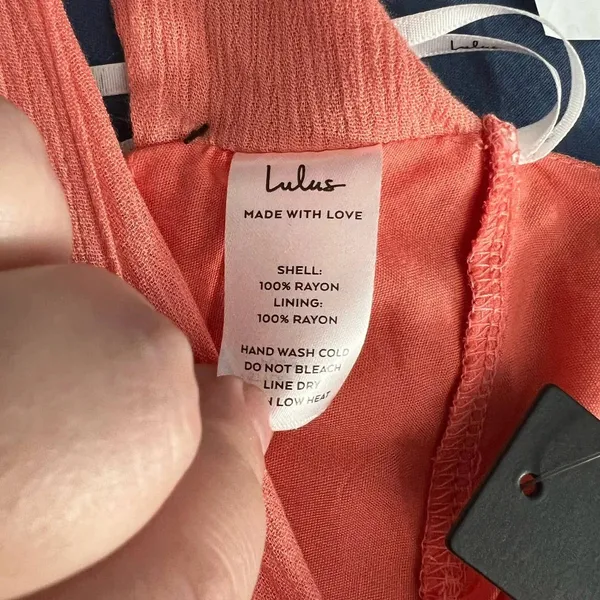 Lulus Coral‎ Tie Bralette Halter Top Size Medium - Image 12