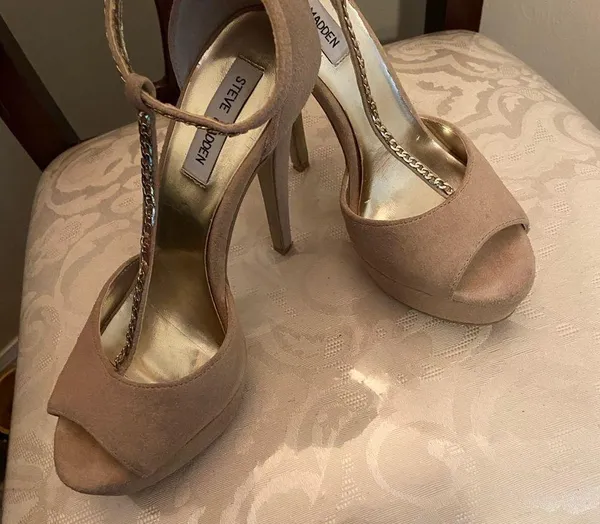 Steve Madden suede ankle & T strap 4 1/2” stiletto heel - Image 12