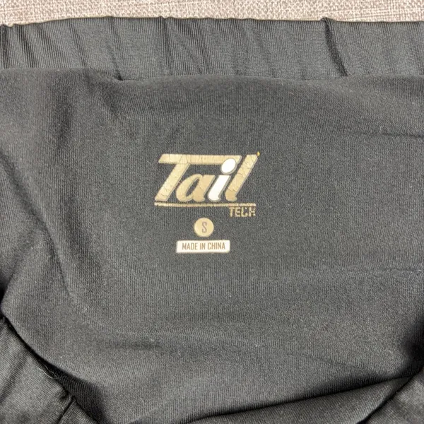 Tail Skirt Womens S Black Pleated Short Jersey Polyester Spandex Elastic Waist - Image 8