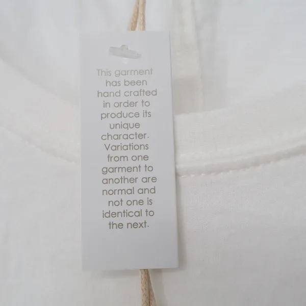 Z Supply Organic White Grey Ombre Dip Dye Sharkbite Midi Dress M - Image 5