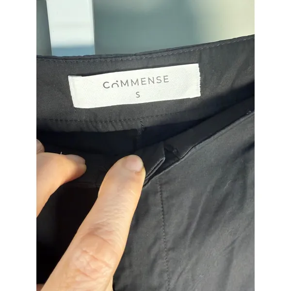 Commense Black Wide Leg Pants Size Small Stretch Resort Vacation - Image 5