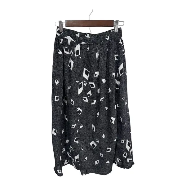 Greenwich Square Skirt Geometric Abstract Print Women's 9/10 Vintage Boho USA - Image 3