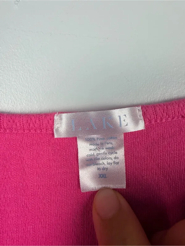 LAKE Pointelle Pajama Shorts Set in Petunia Pink Womens XXL PJs Loungewear - Image 3