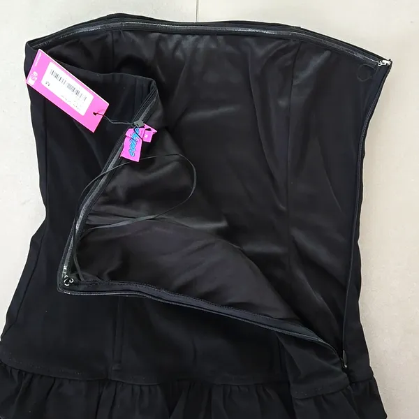 NWT! Edikted Strapless Tiered Ruffle Hem Minidress Size M - Image 7