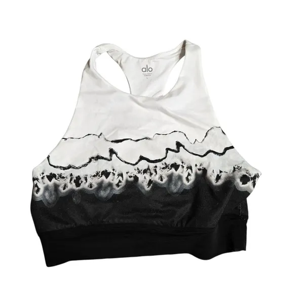 Alo‎ Yoga Women's Verse Sports Bra White/Black Size: L - Image 2