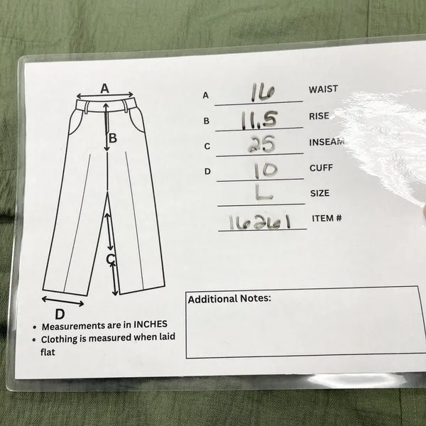 Standard Surplus Womens Wanderer Wide Leg Crop Pants Size L Minimal Coastal - Image 13