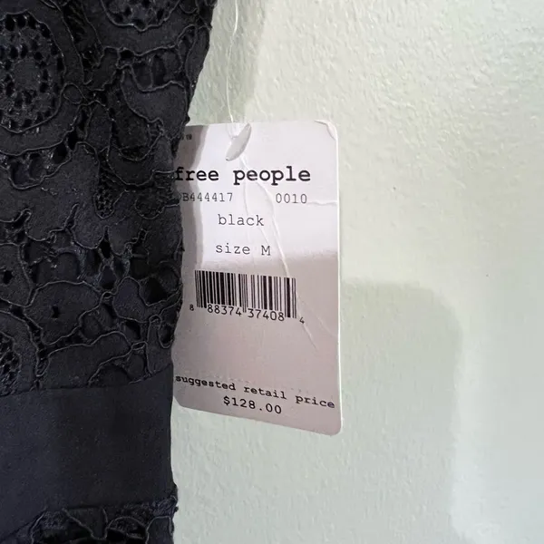 NWT free‎ people lovely in lace mini dress M - Image 5