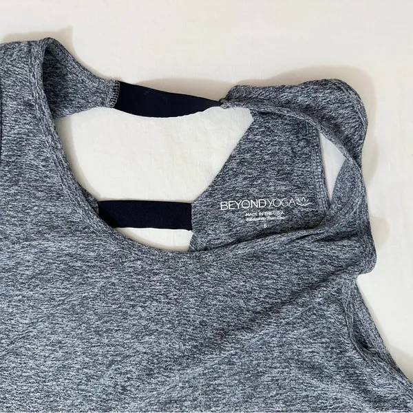 Beyond Yoga Featherweight Strappy Tank - Heather Grey - S - Image 7
