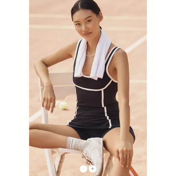 Anthropologie Daily Practice Waypoint Piped Mini Dress - Image 3