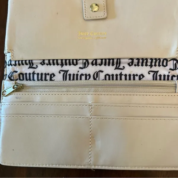 Juicy Couture Gothic Juicy Jacquard Wallet on a String Crossbody Purse EUC - Image 12