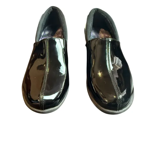 Skechers Relaxed Fit Memory Foam Black Patent Leather Slip-On Shoes Size 8.5 - Image 2