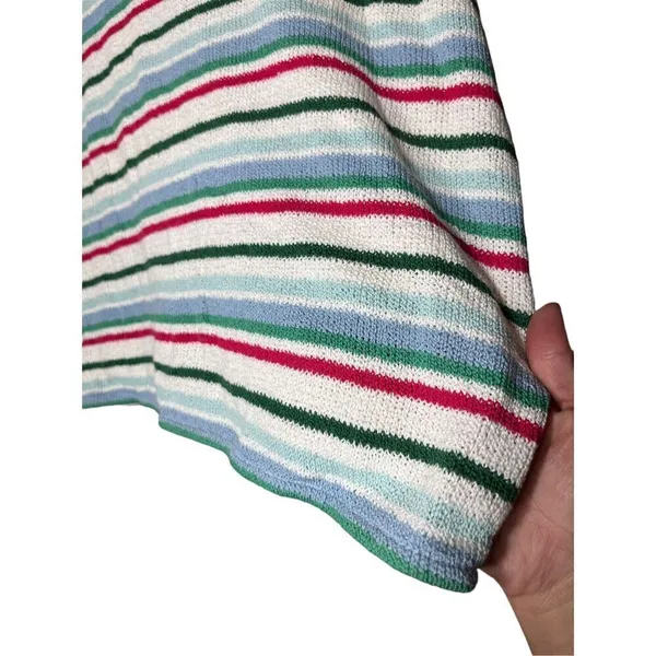 Zara Striped Jacquard Knit Button Front Shirt‎ Size Medium - Image 6