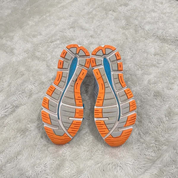 Asics‎ Gel-Neo 33 running shoes Woman's Sneakers Size 8 Gray, Blue, and orange. - Image 5