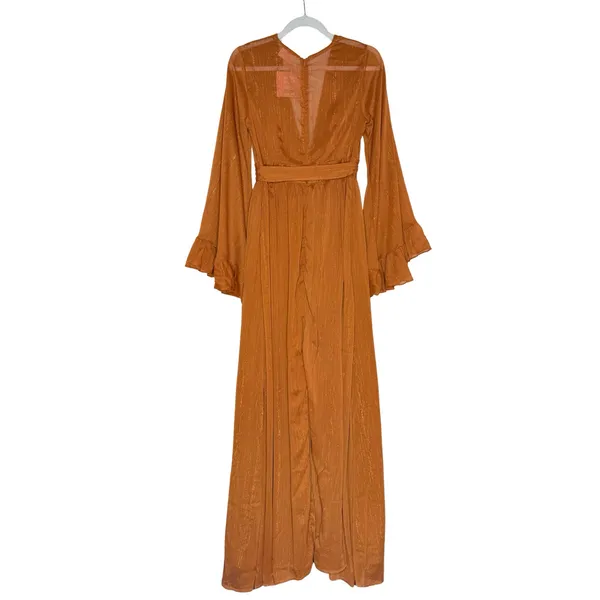 Showpo Chiffon Dangerous Woman Maxi Dress 6 Maternity Engagement Fairycore Fall - Image 17