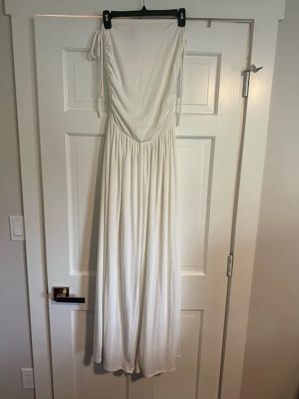Lulus White Strapless Jumpsuit - Image 4