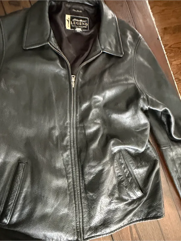 Eddie Bauer Legend Women’s Black Leather Jacket XL Tall - Image 2