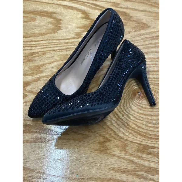 Lauren Lorraine Dazzle Women's Rhinestone Embellished Pointed Toe Heels 6.5 S16 - Image 4